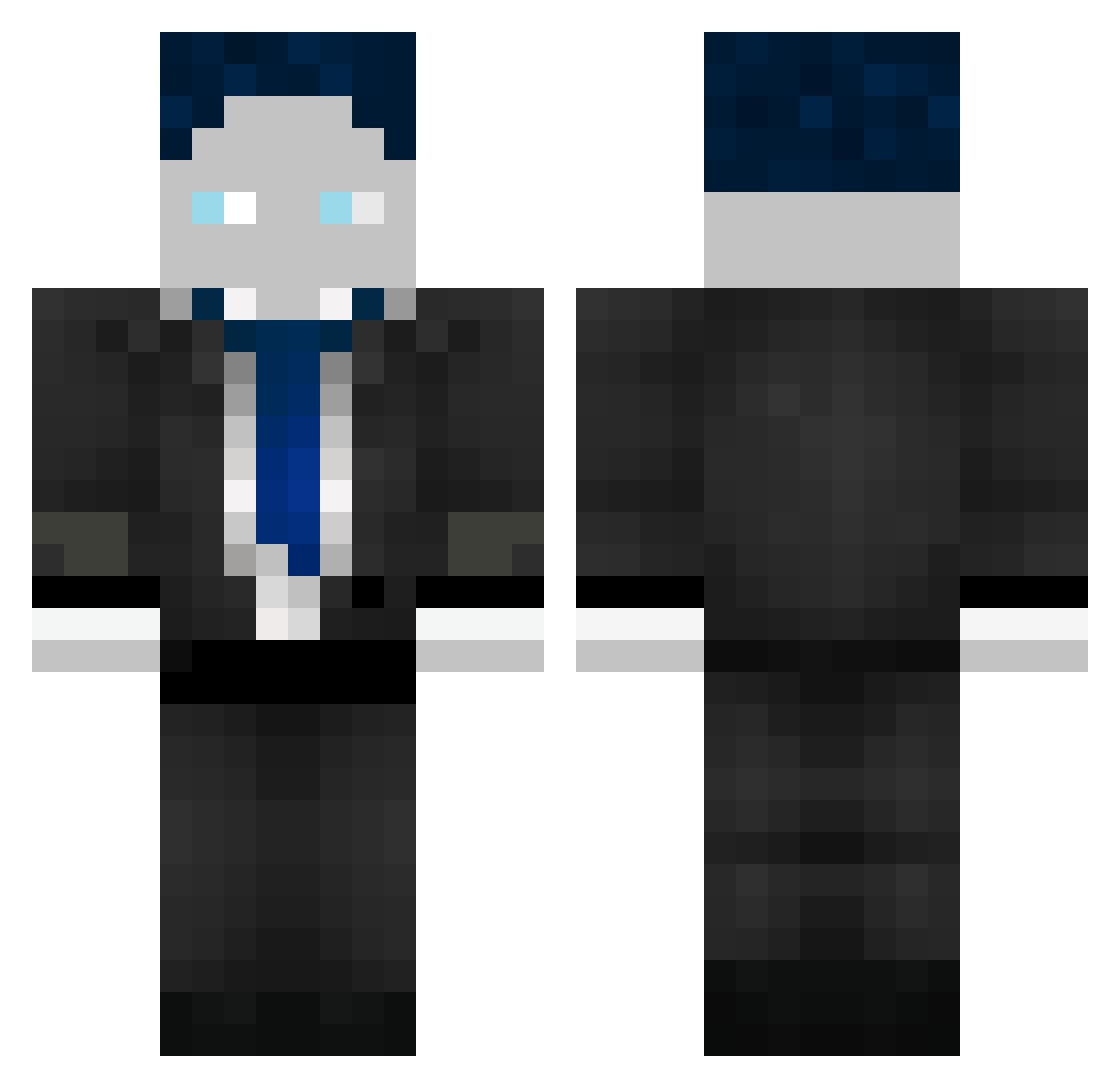 NicoTeen08 Minecraft skin, front and back view