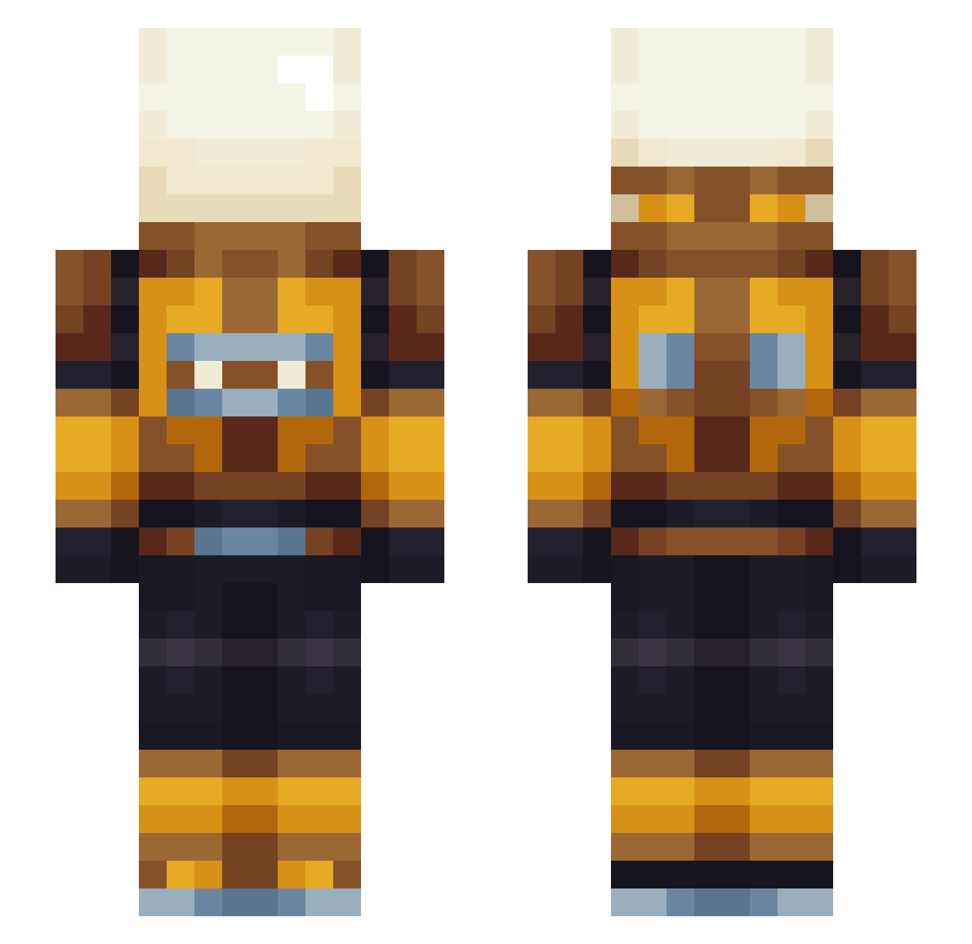 cheese173 Minecraft skin, front and back view