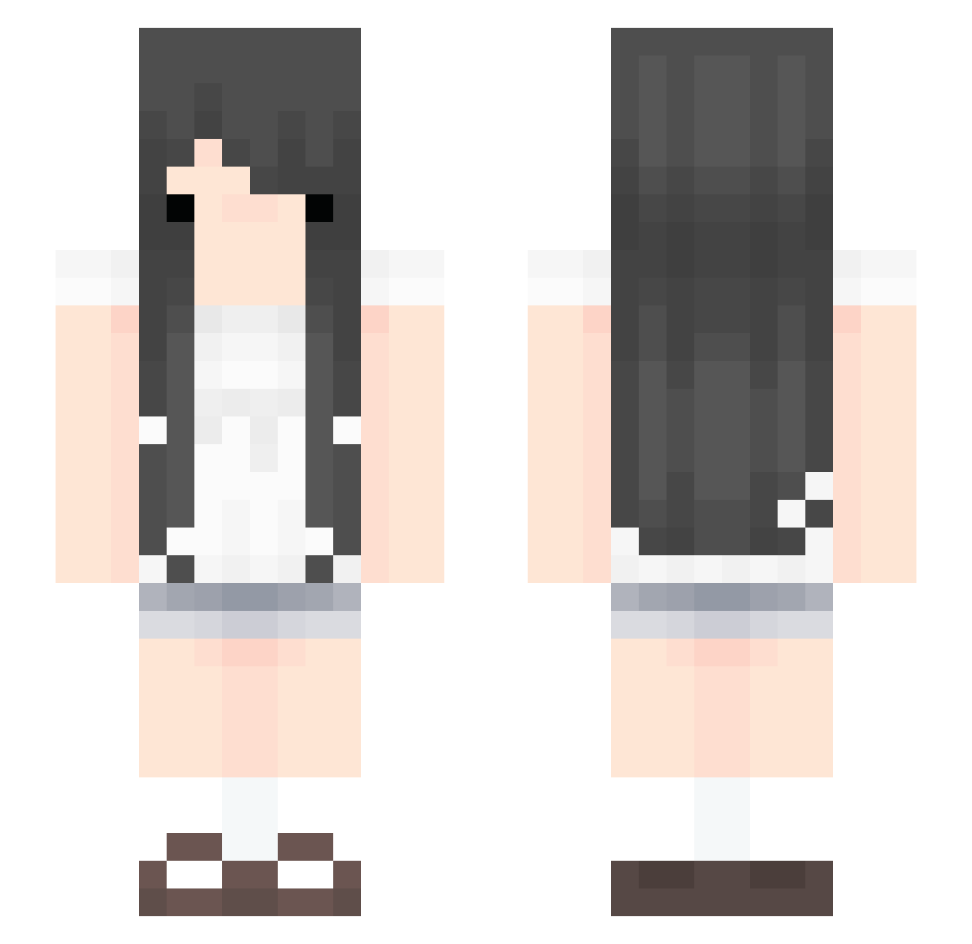 SunRive Minecraft skin, front and back view