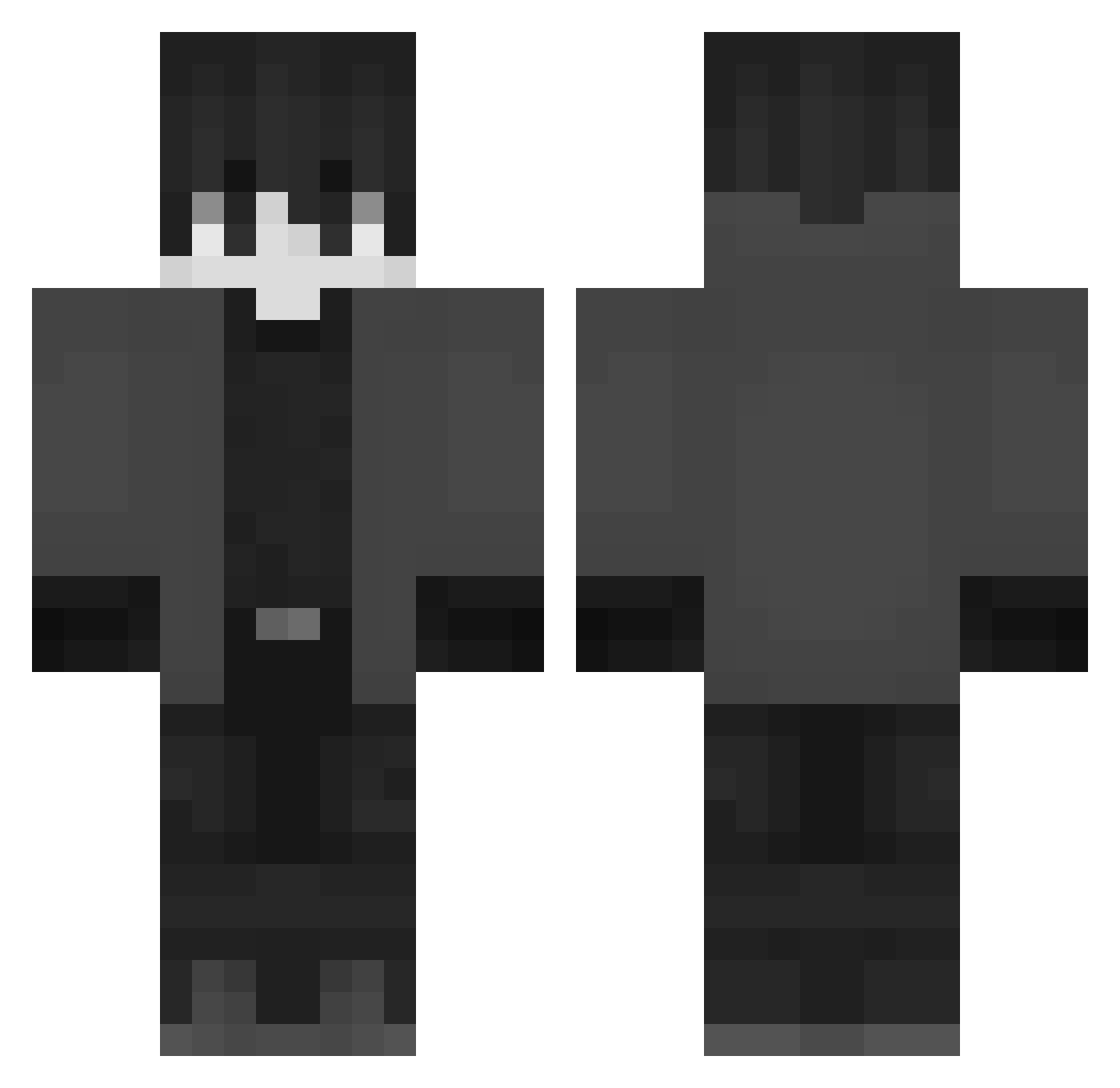 Xeri4l Minecraft skin, front and back view
