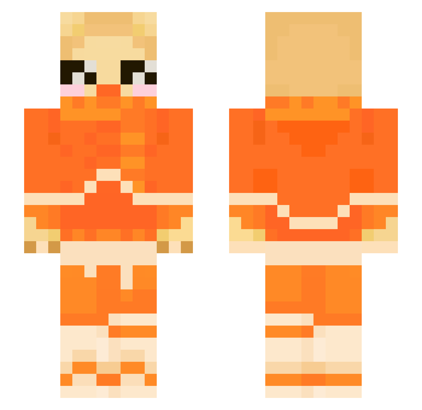 lucent_1 Minecraft skin, front and back view