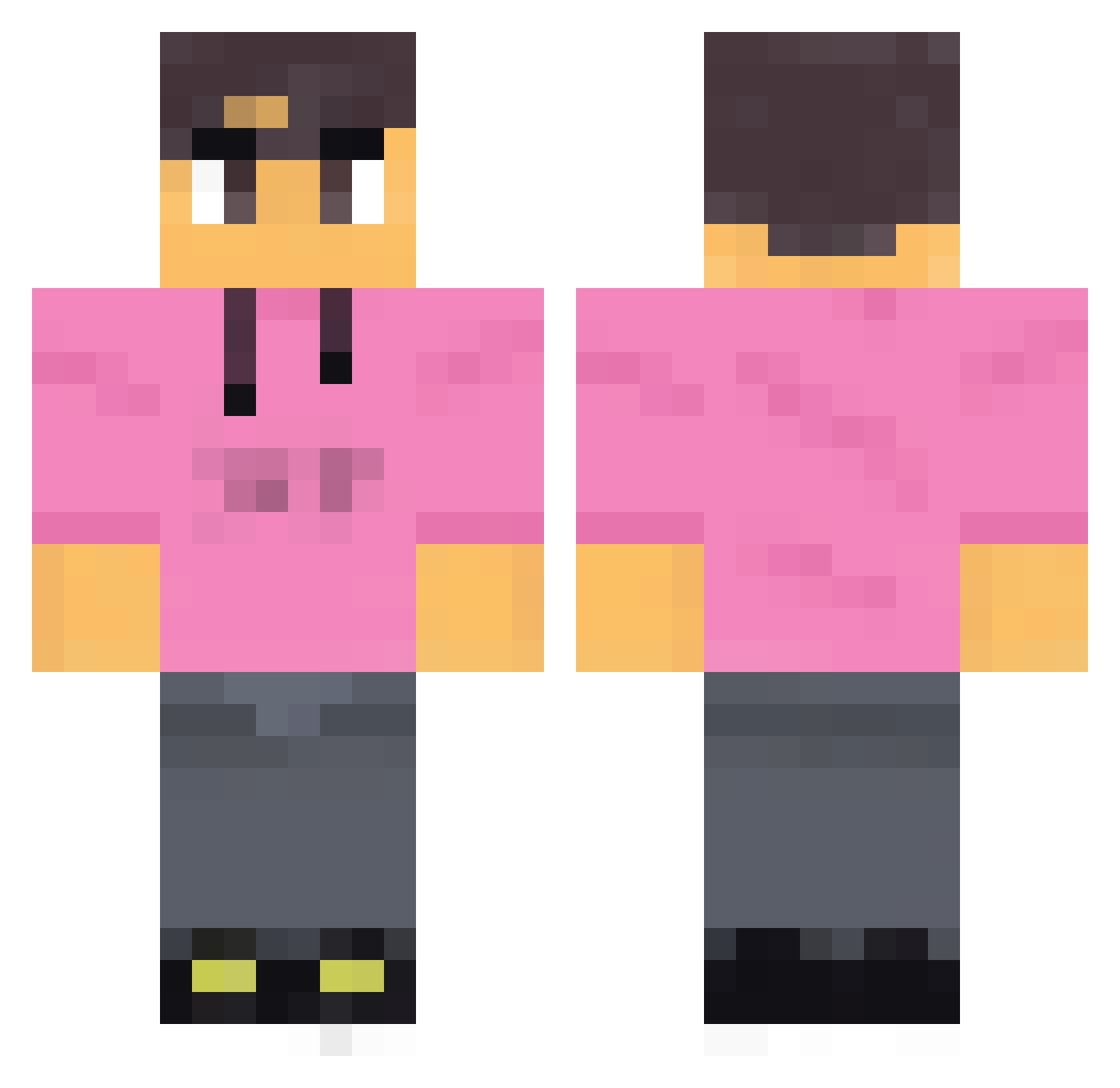 Rubenvandeven01 Minecraft skin, front and back view