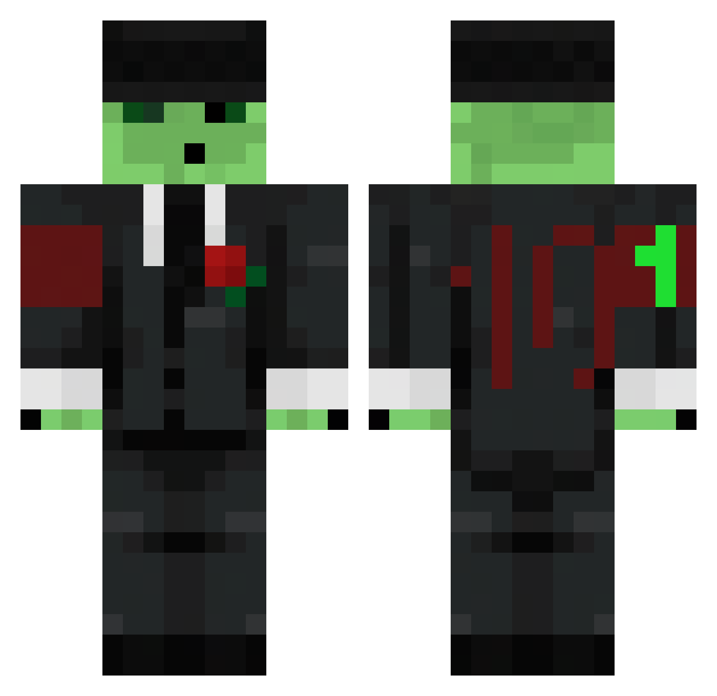 jejeposz Minecraft skin, front and back view