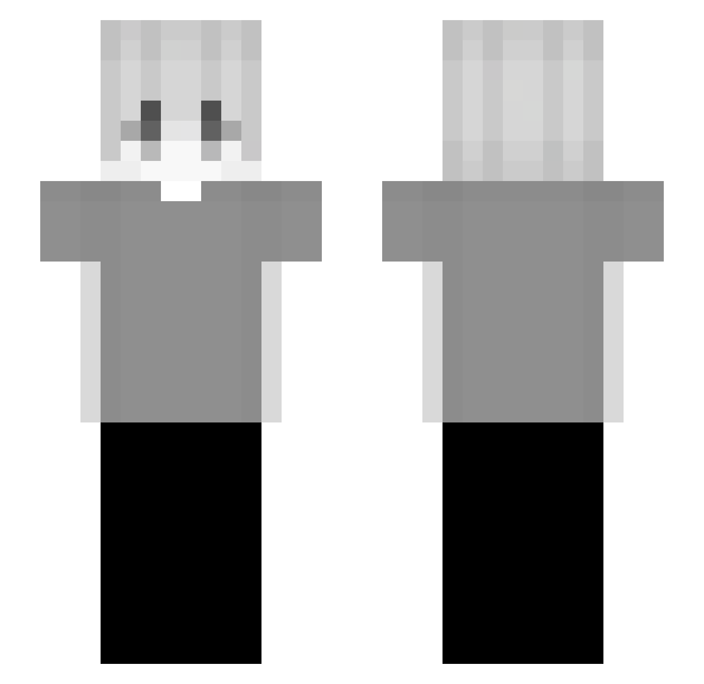 sourpatties Minecraft skin, front and back view