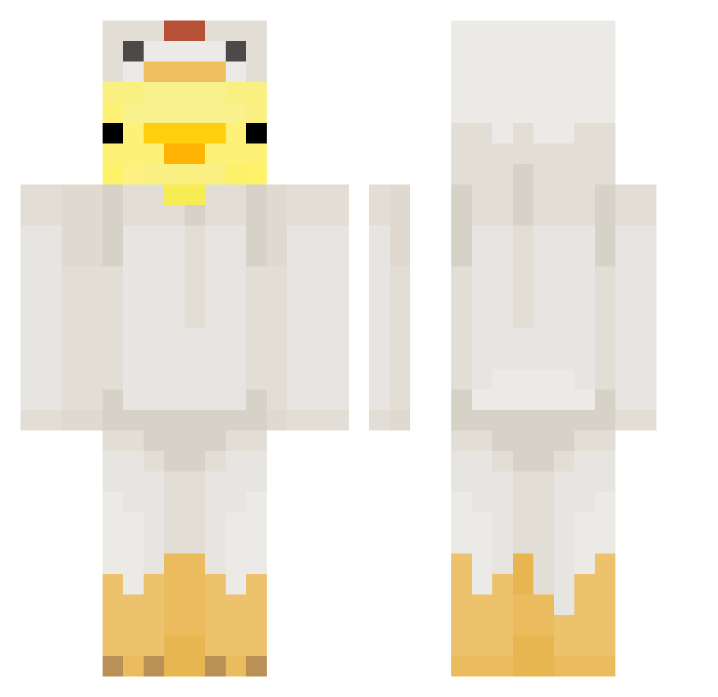XIAO_A_666 Minecraft skin, front and back view