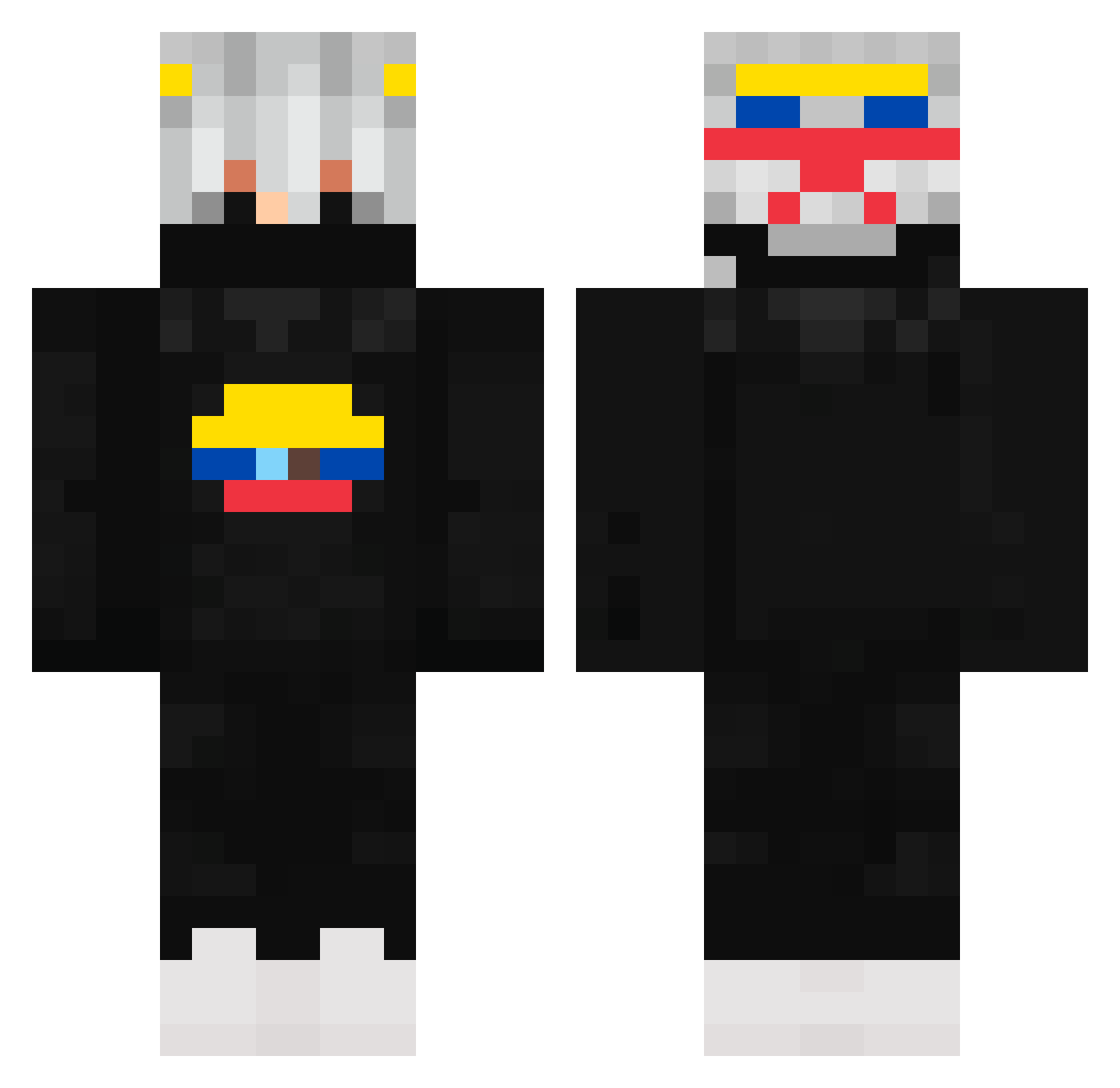1stMatt Minecraft skin, front and back view