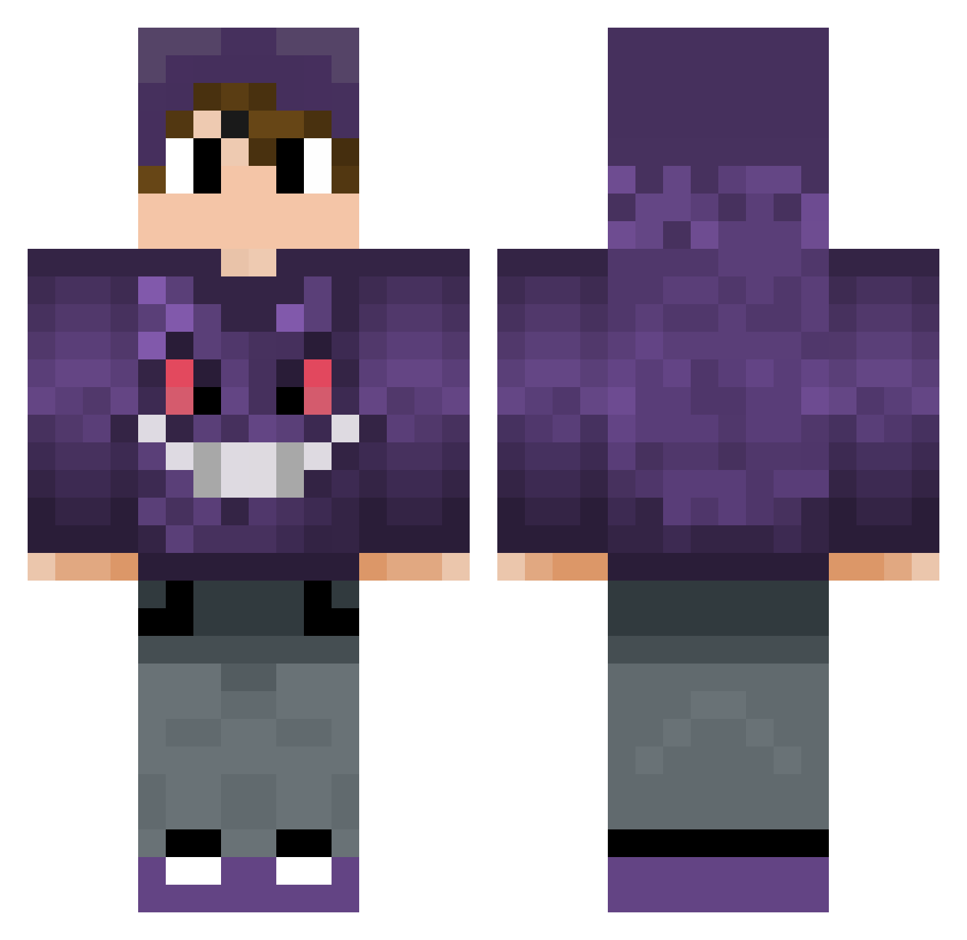 joswahlol Minecraft skin, front and back view