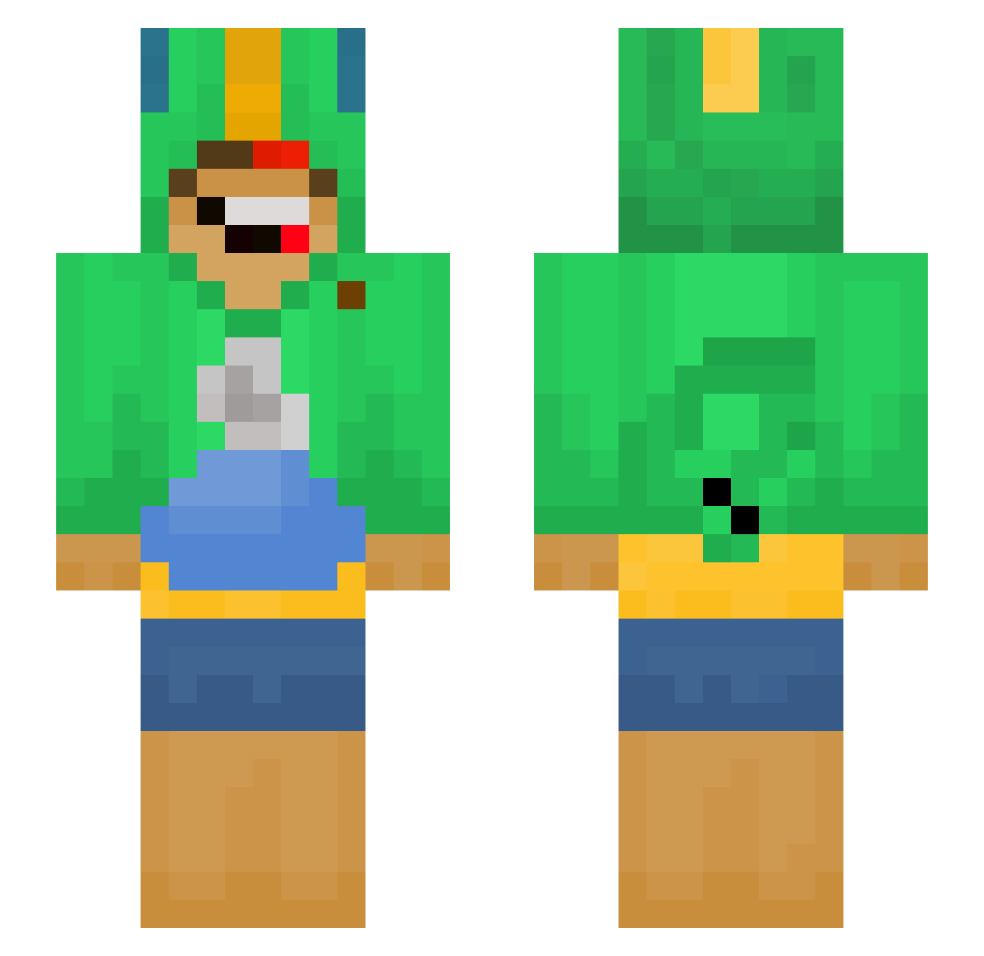 BabaPro31___ Minecraft skin, front and back view