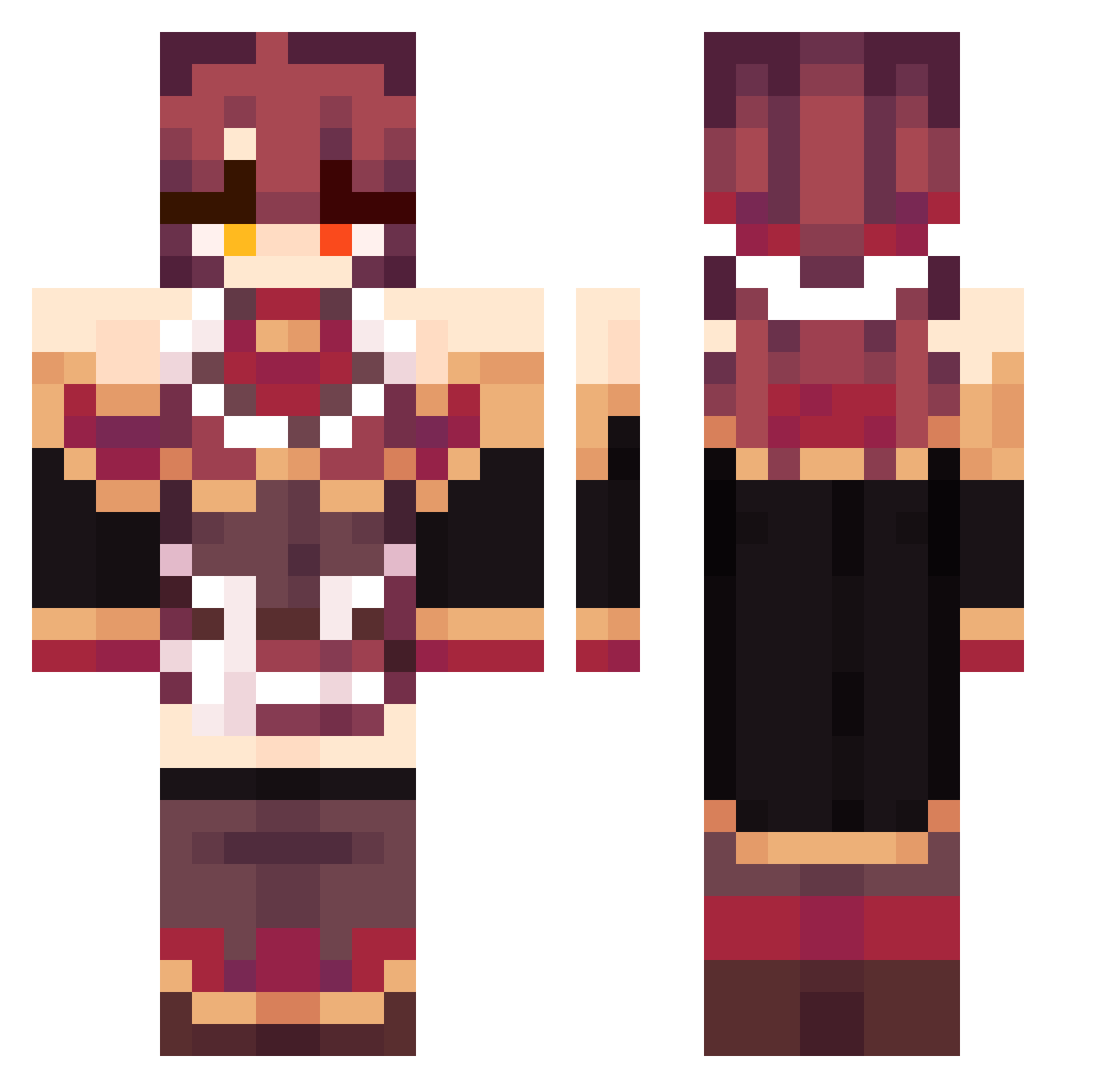 rktwlstn5714 Minecraft skin, front and back view