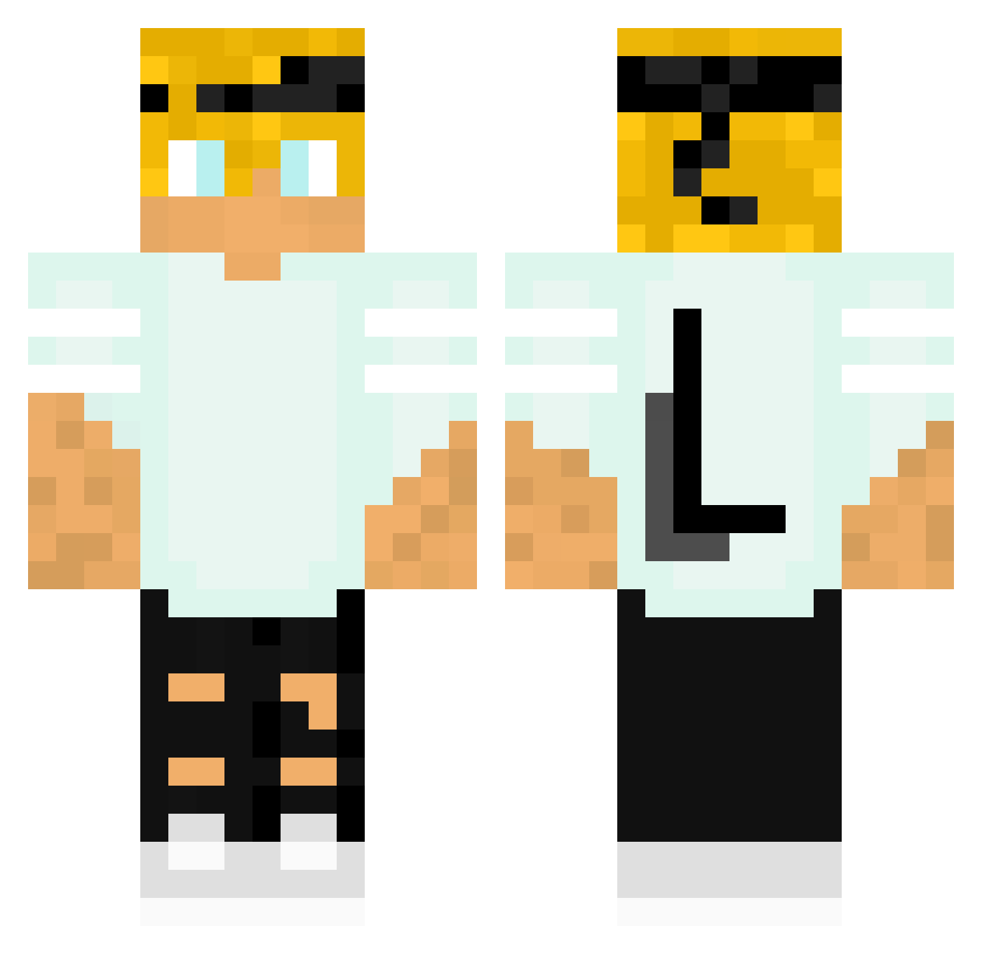 Zeykyyy_ Minecraft skin, front and back view