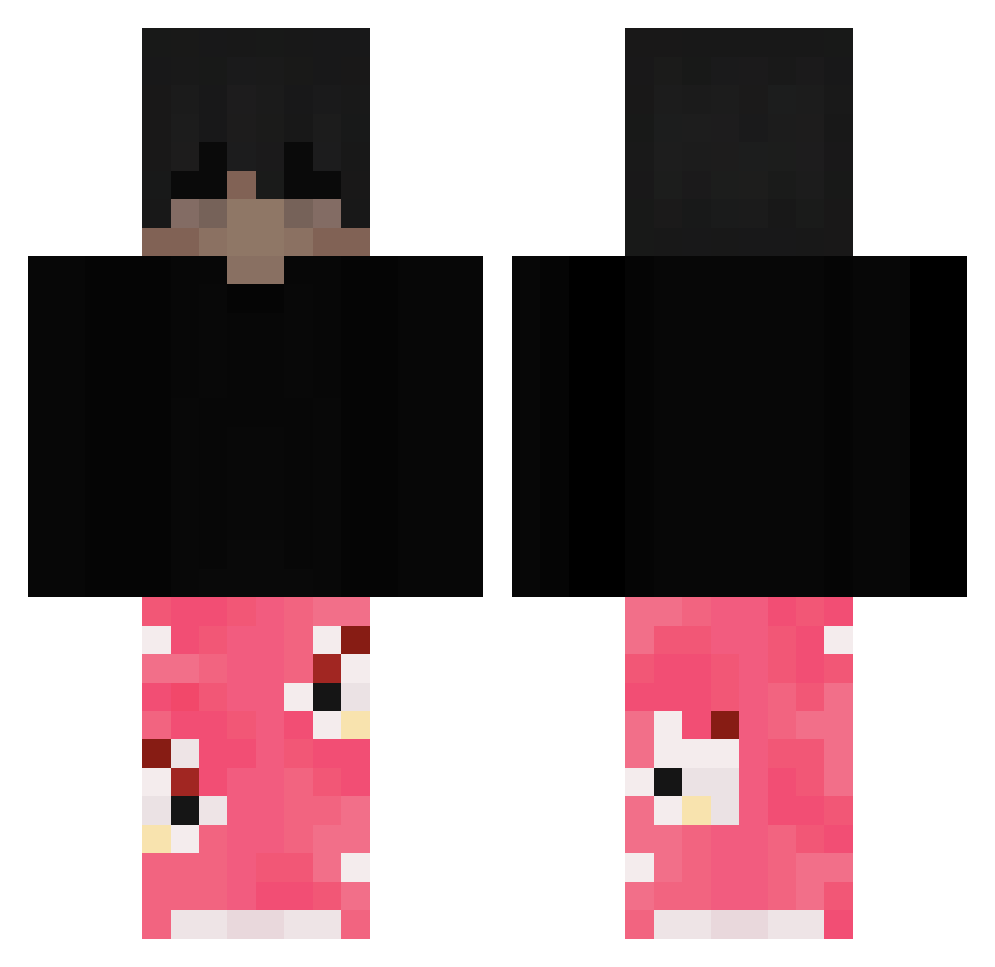 vfq_ Minecraft skin, front and back view