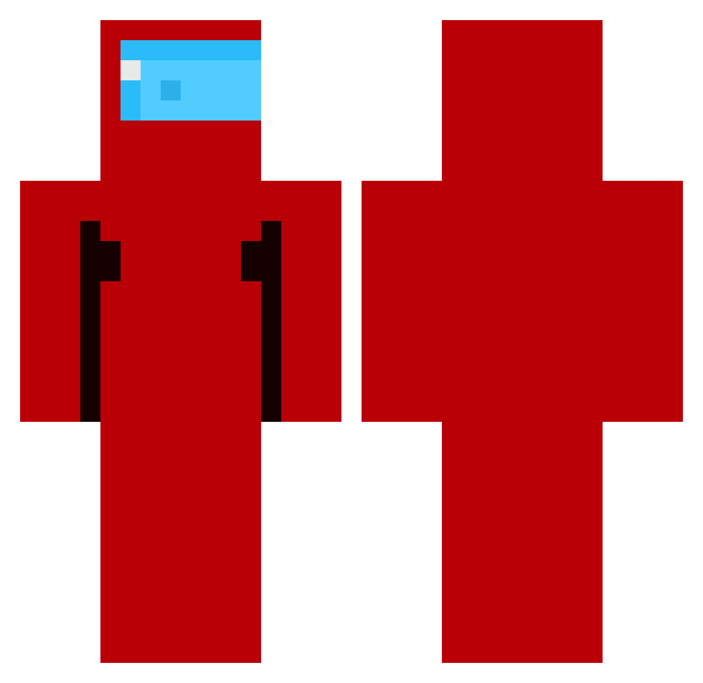 gujo Minecraft skin, front and back view