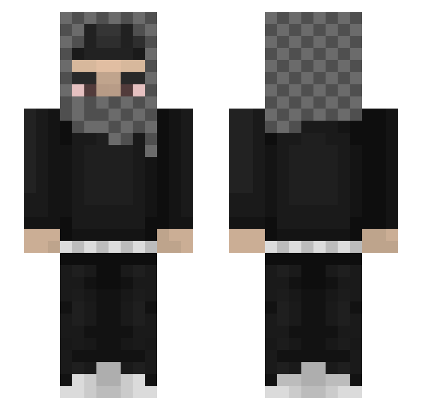 xonoplayer Minecraft skin, front and back view