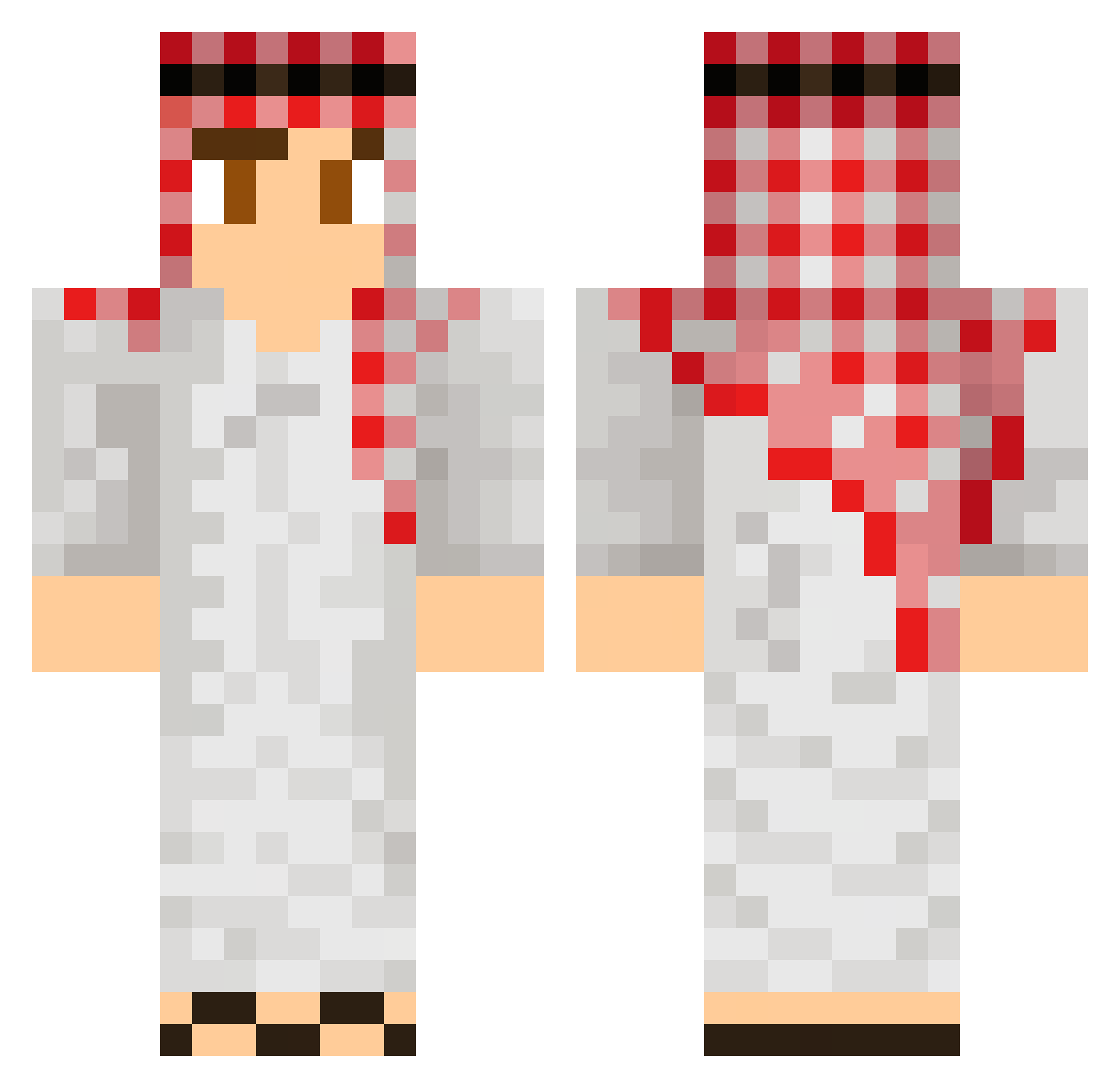 TheCoolGuy324 Minecraft skin, front and back view