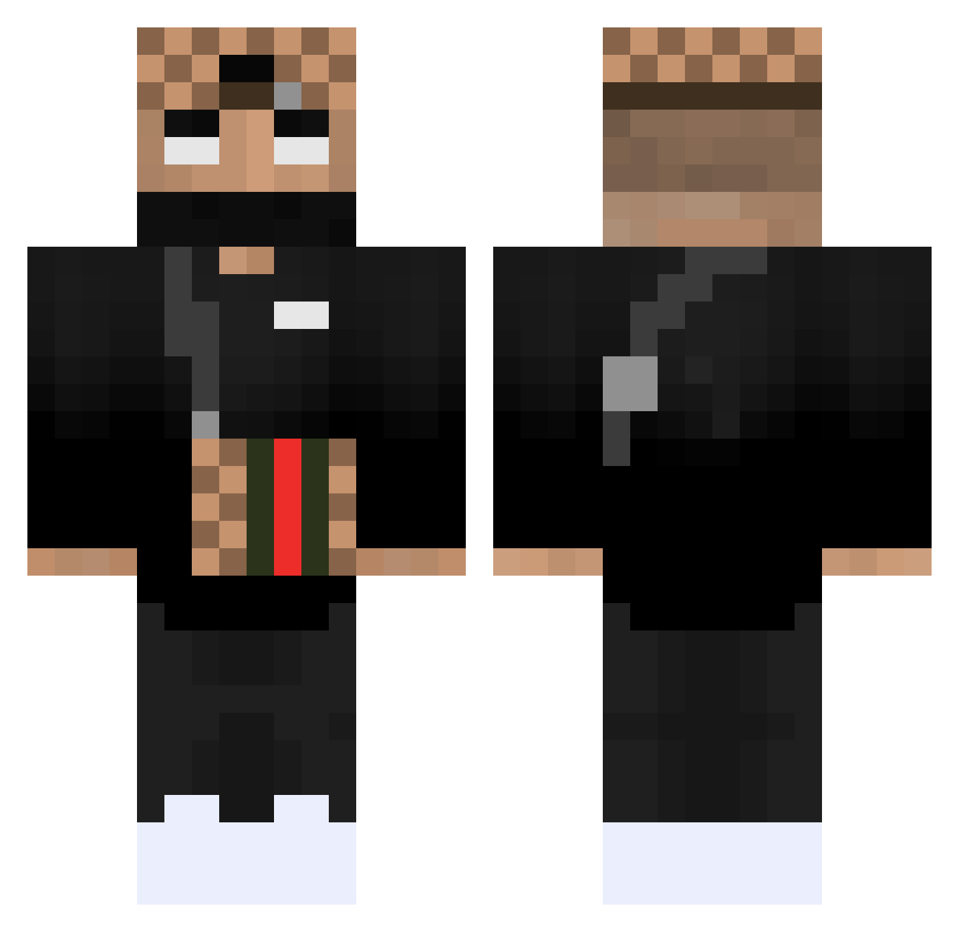 Andy085 Minecraft skin, front and back view