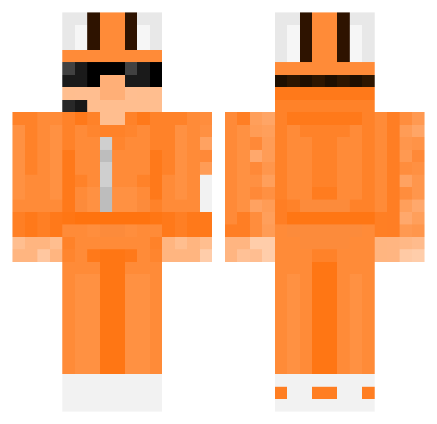 Pool_Float Minecraft skin, front and back view