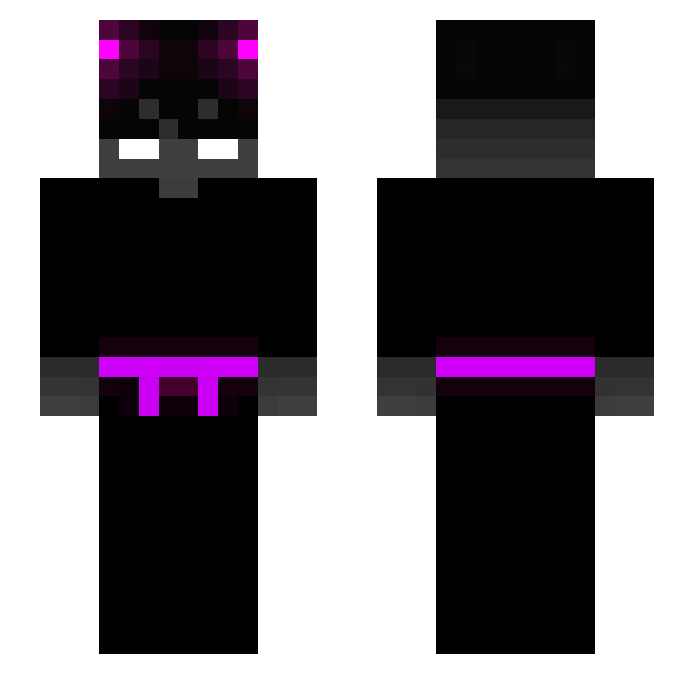 poiu_spr_oc Minecraft skin, front and back view