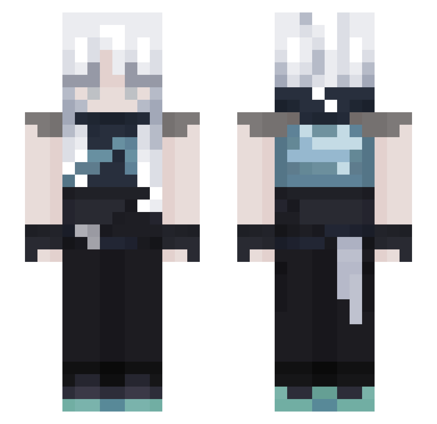 mehdi_dz14 Minecraft skin, front and back view
