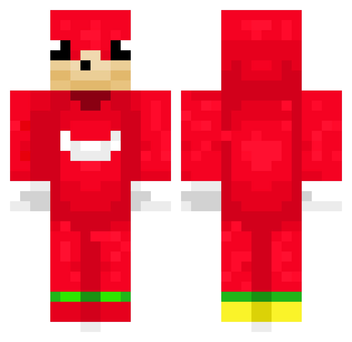 ChrisB158 Minecraft skin, front and back view