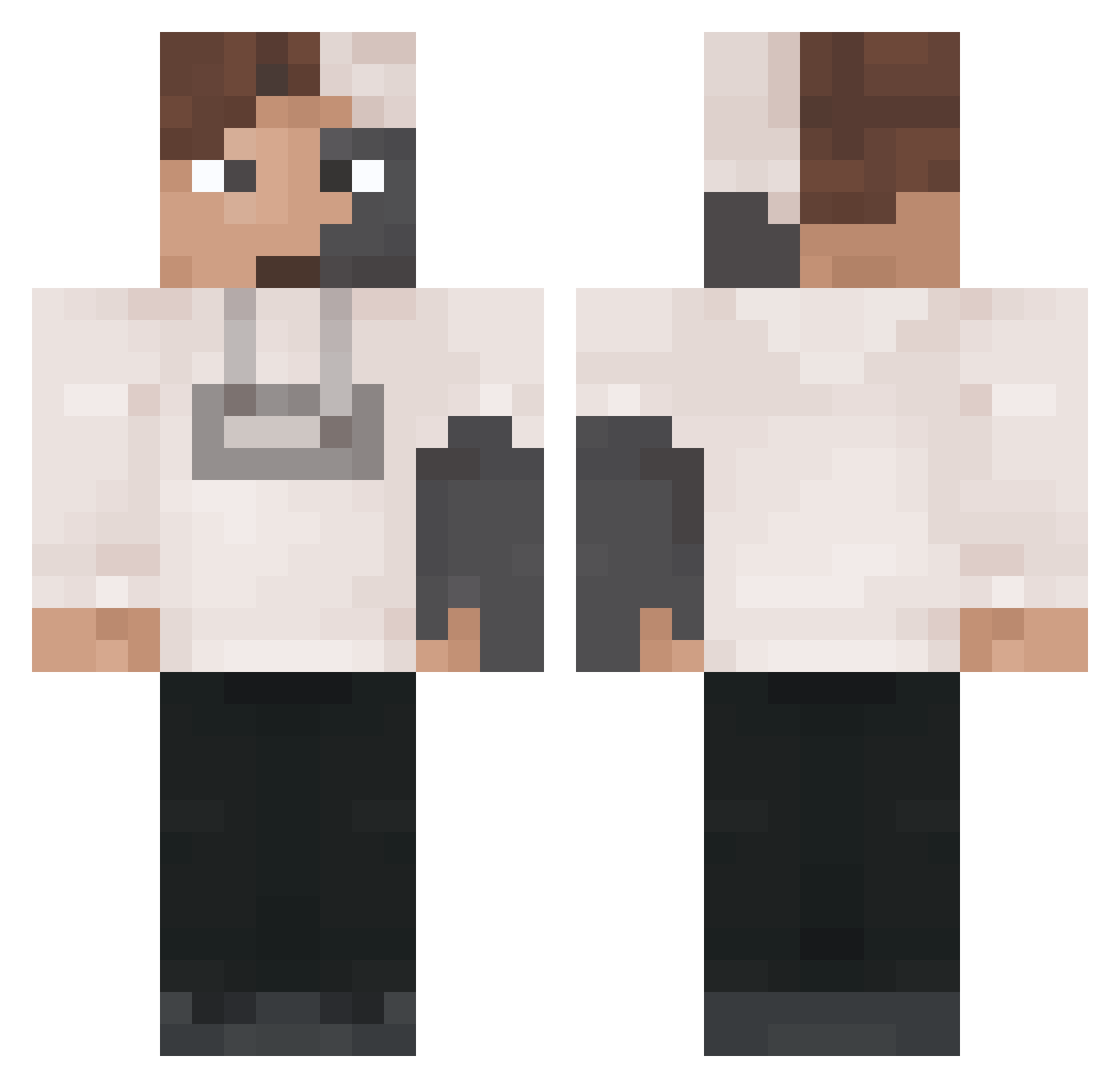 Danrus110_ Minecraft skin, front and back view