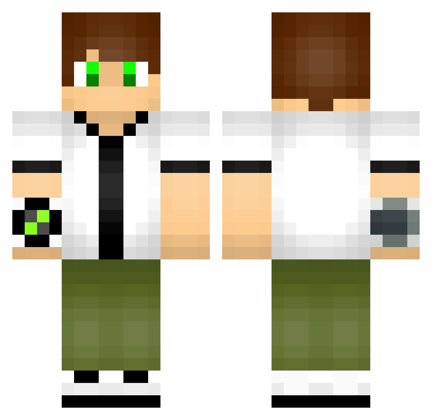 Luiz_Fernando Minecraft skin, front and back view