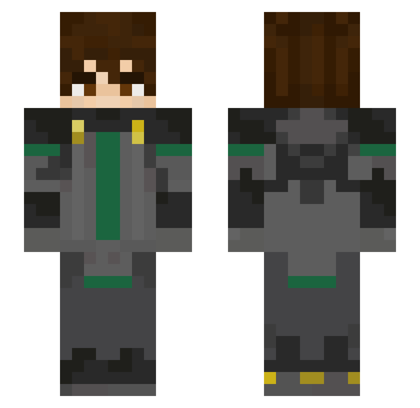 SARAtogaAaaa Minecraft skin, front and back view
