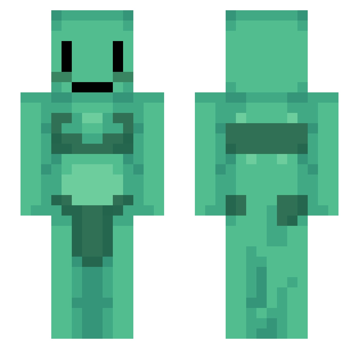 oO_X_Oo Minecraft skin, front and back view