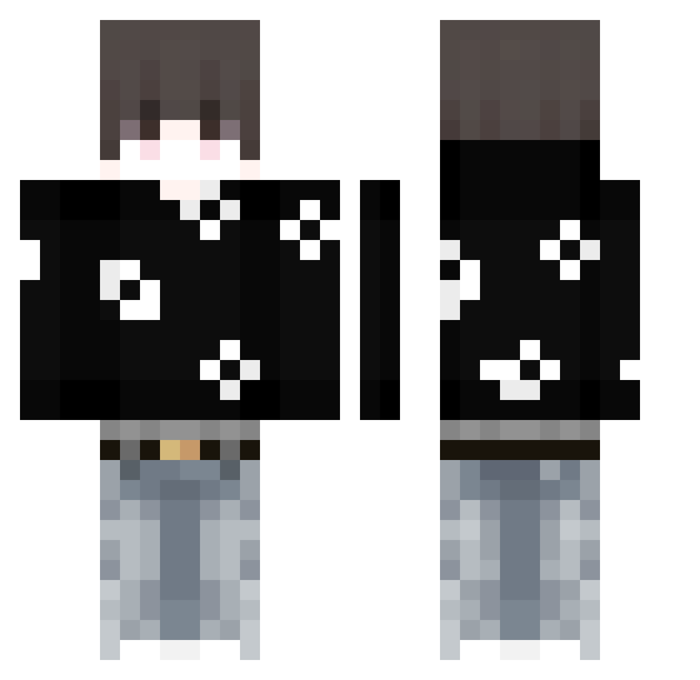 X_TheReaper_X Minecraft skin, front and back view