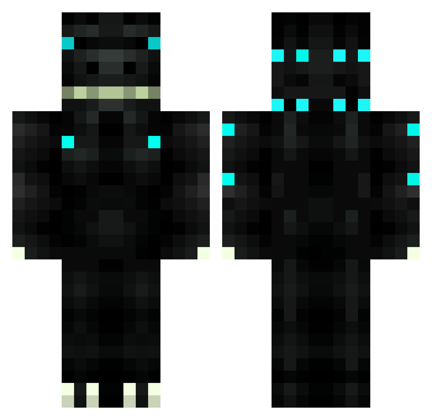 Ronaldo7_Messi10 Minecraft skin, front and back view