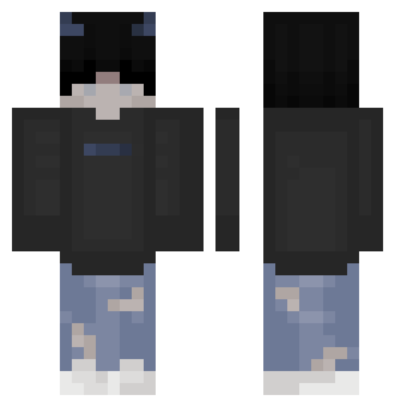 Chagnog Minecraft skin, front and back view