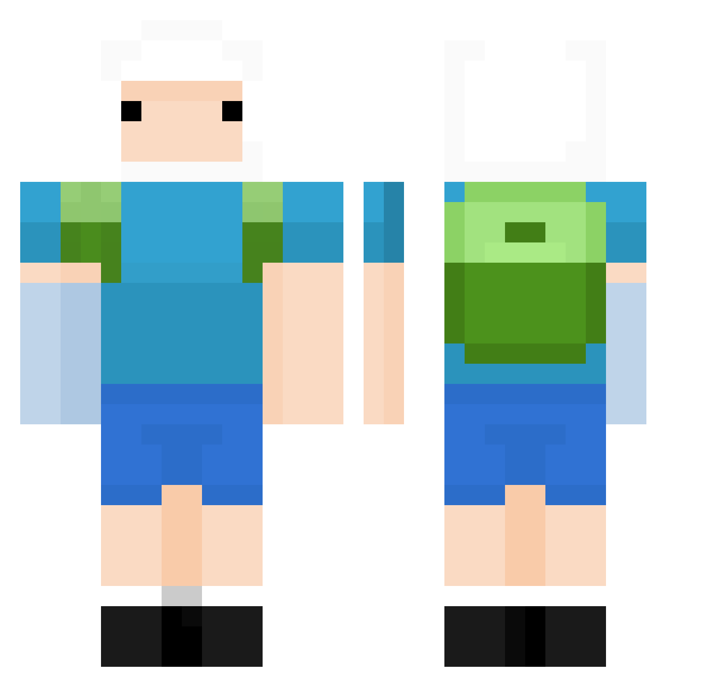 Anantapatjt297 Minecraft skin, front and back view