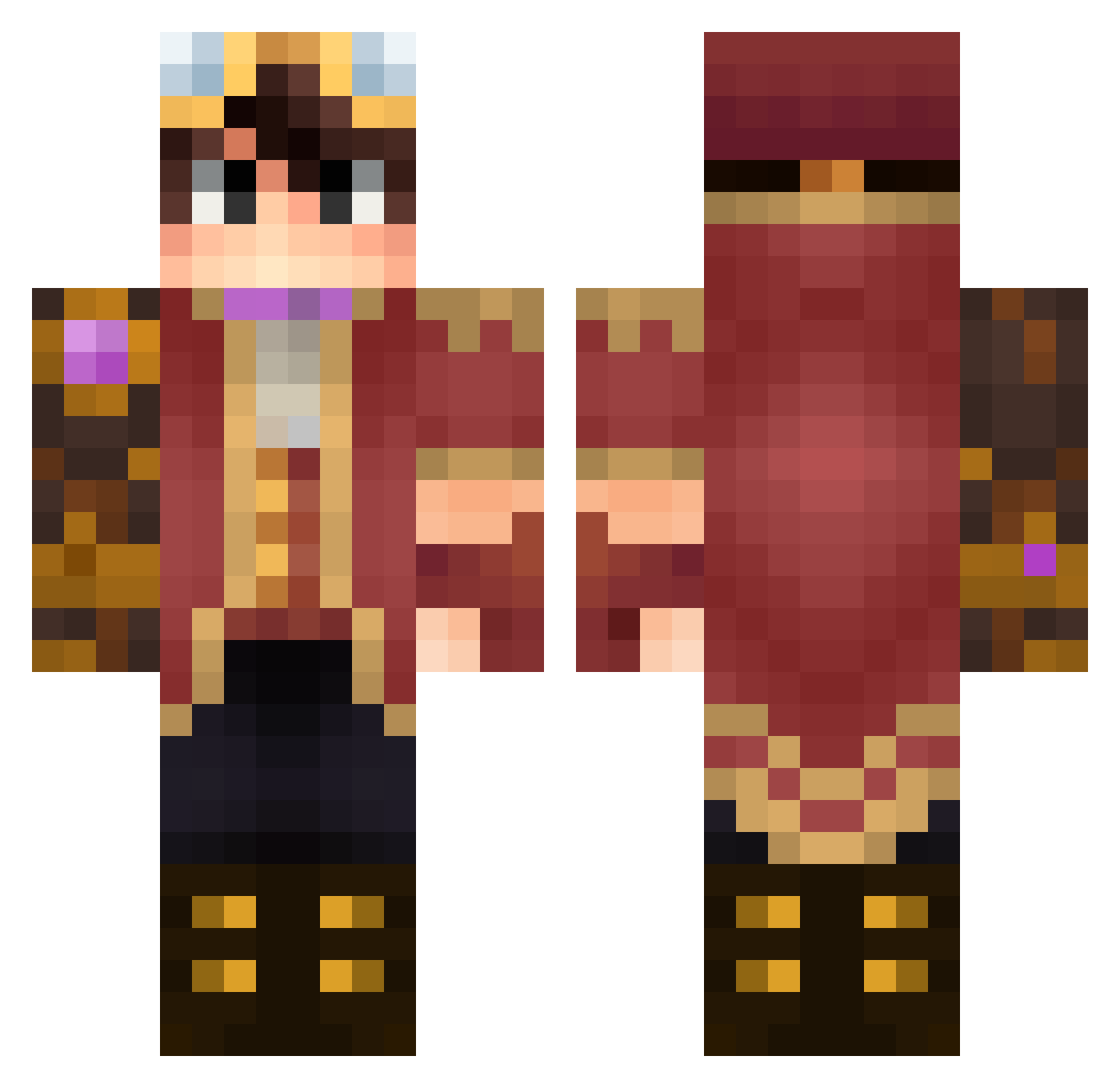 ployyyy Minecraft skin, front and back view