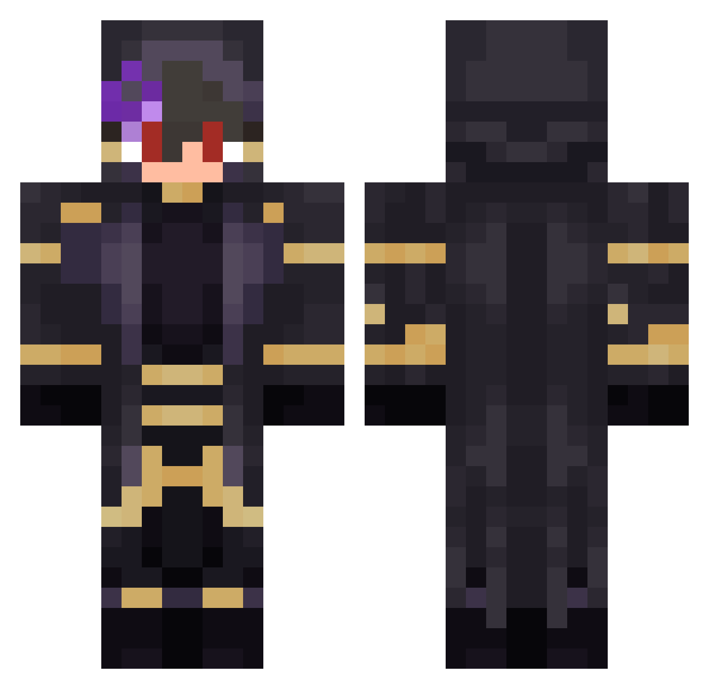 Renfe_Cercanias Minecraft skin, front and back view