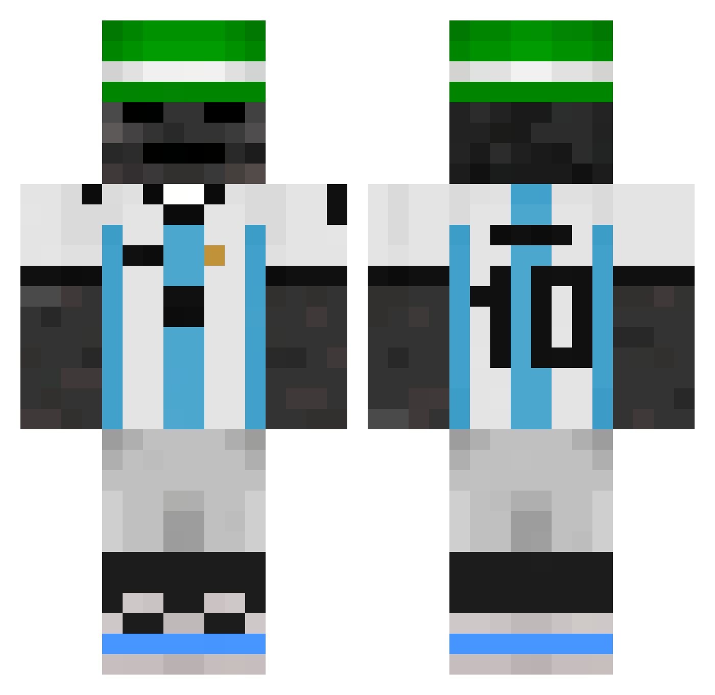 OwenTheBest1505 Minecraft skin, front and back view