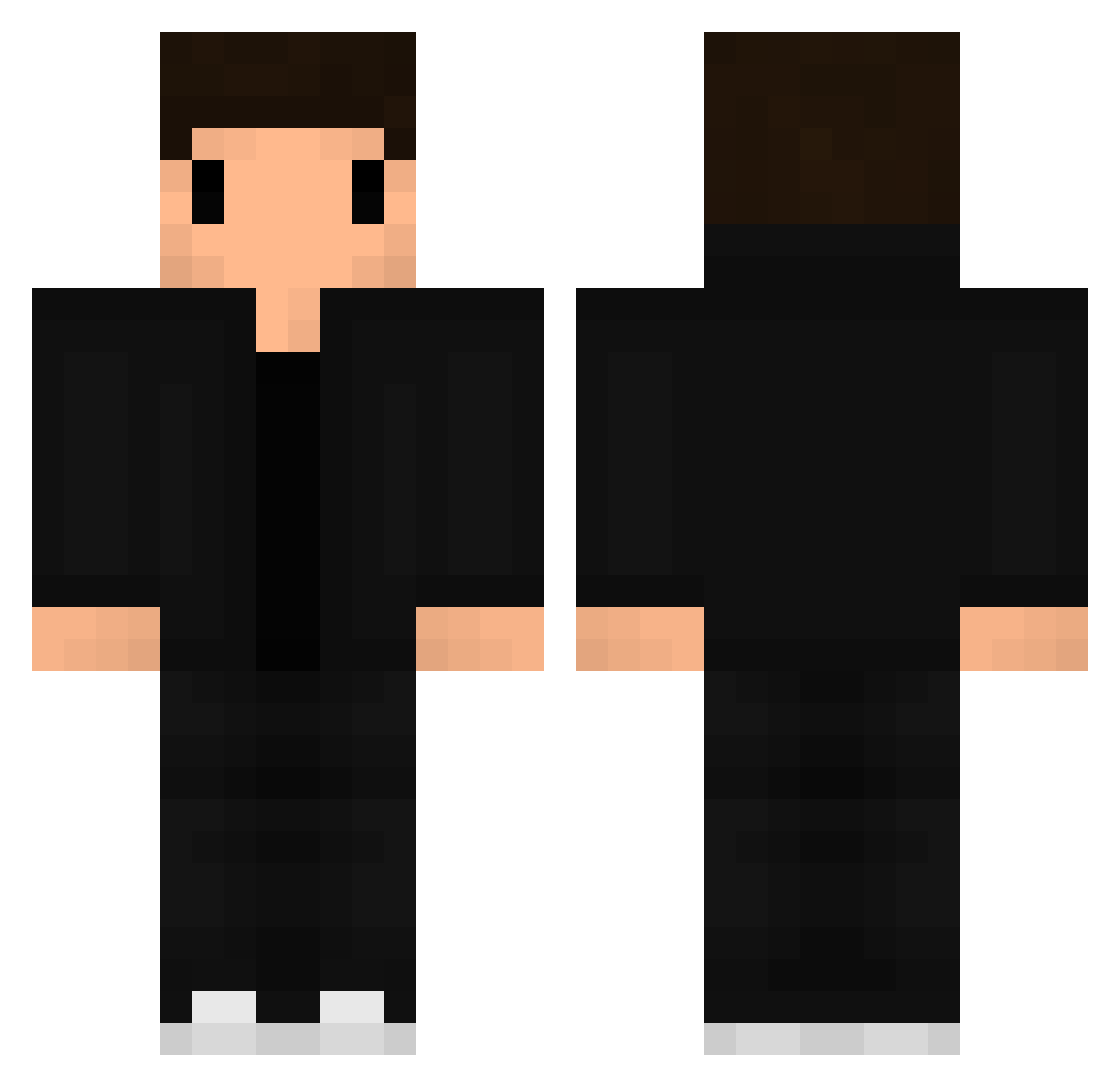 Squeegee Minecraft skin, front and back view