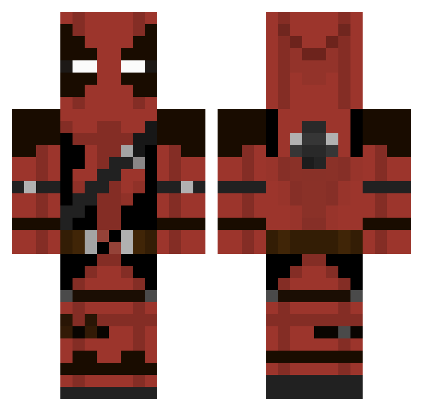 Phaze_Toralon Minecraft skin, front and back view