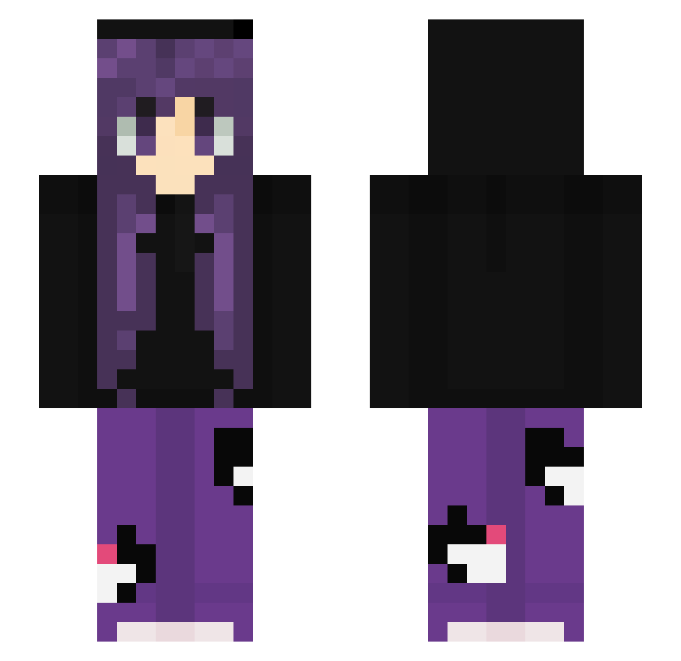SimplyAlloy Minecraft skin, front and back view