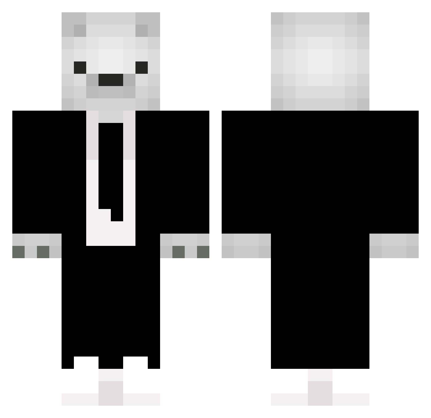 TurboTim5 Minecraft skin, front and back view