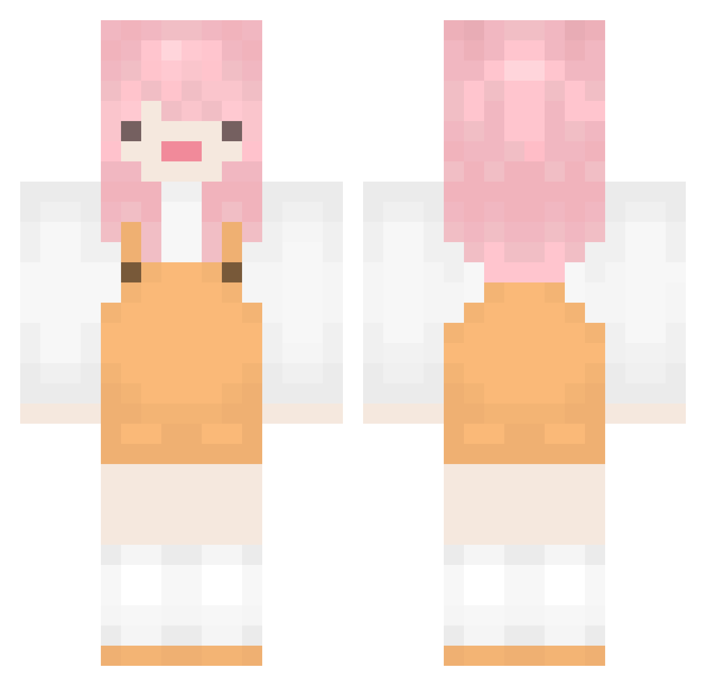 oounimaruoo Minecraft skin, front and back view