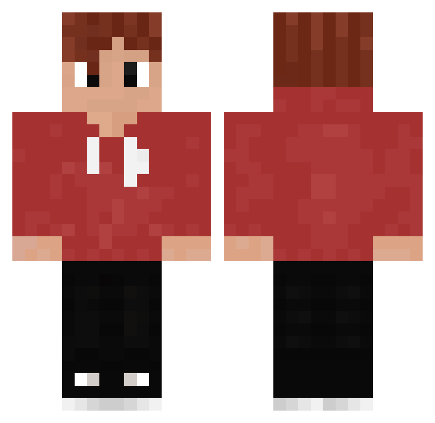 Twig_ Minecraft skin, front and back view