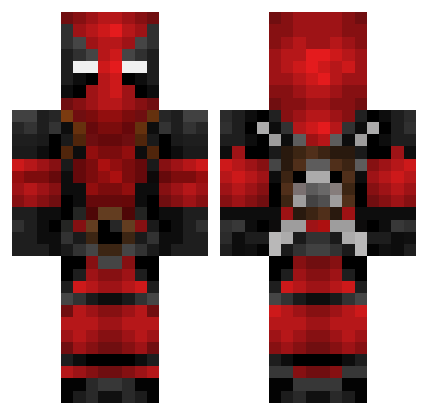 Nachov21 Minecraft skin, front and back view