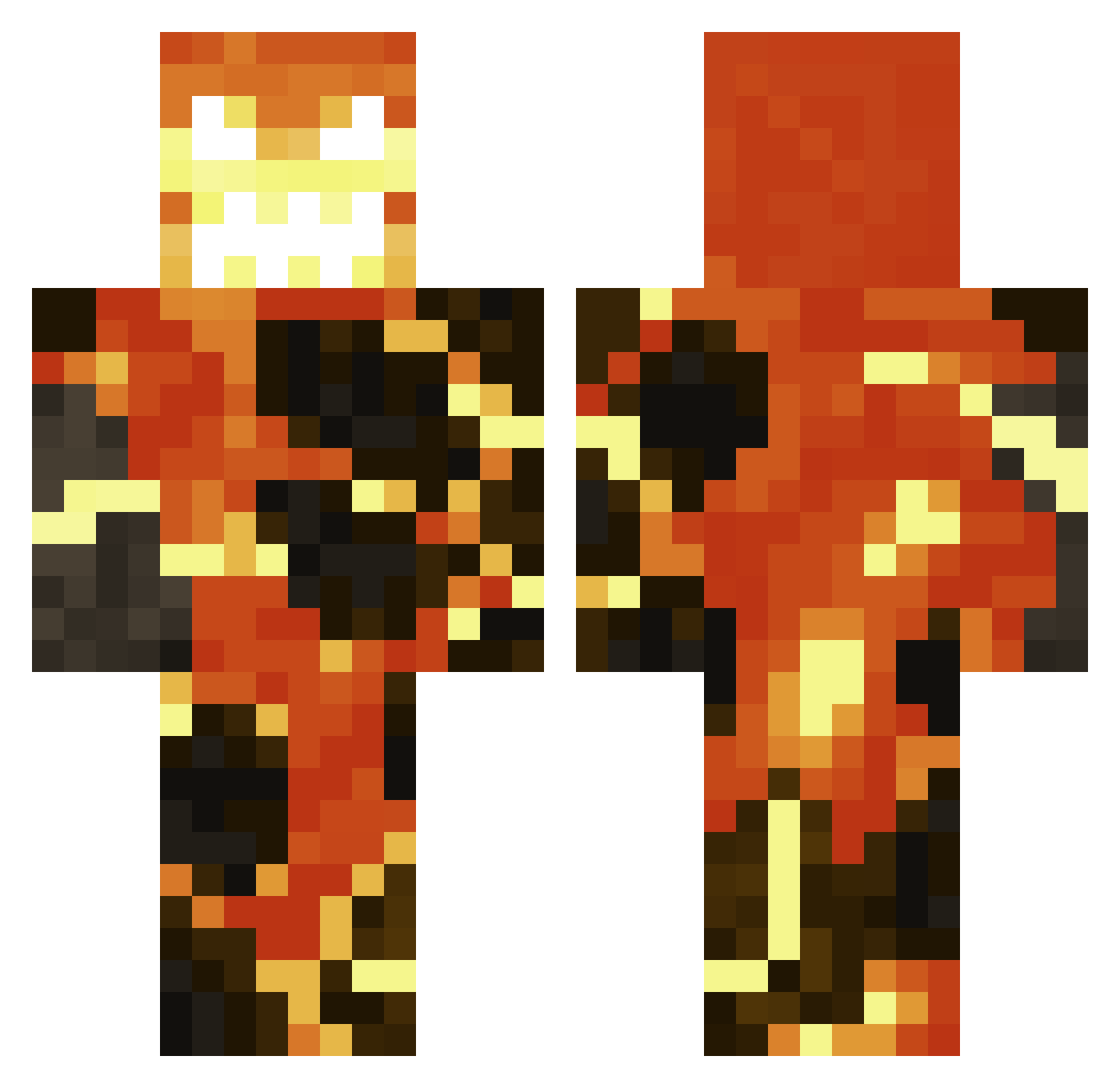 LP_CorpseMasher Minecraft skin, front and back view