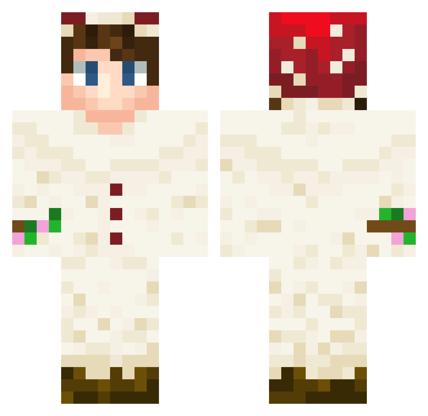 SammyBammy02 Minecraft skin, front and back view
