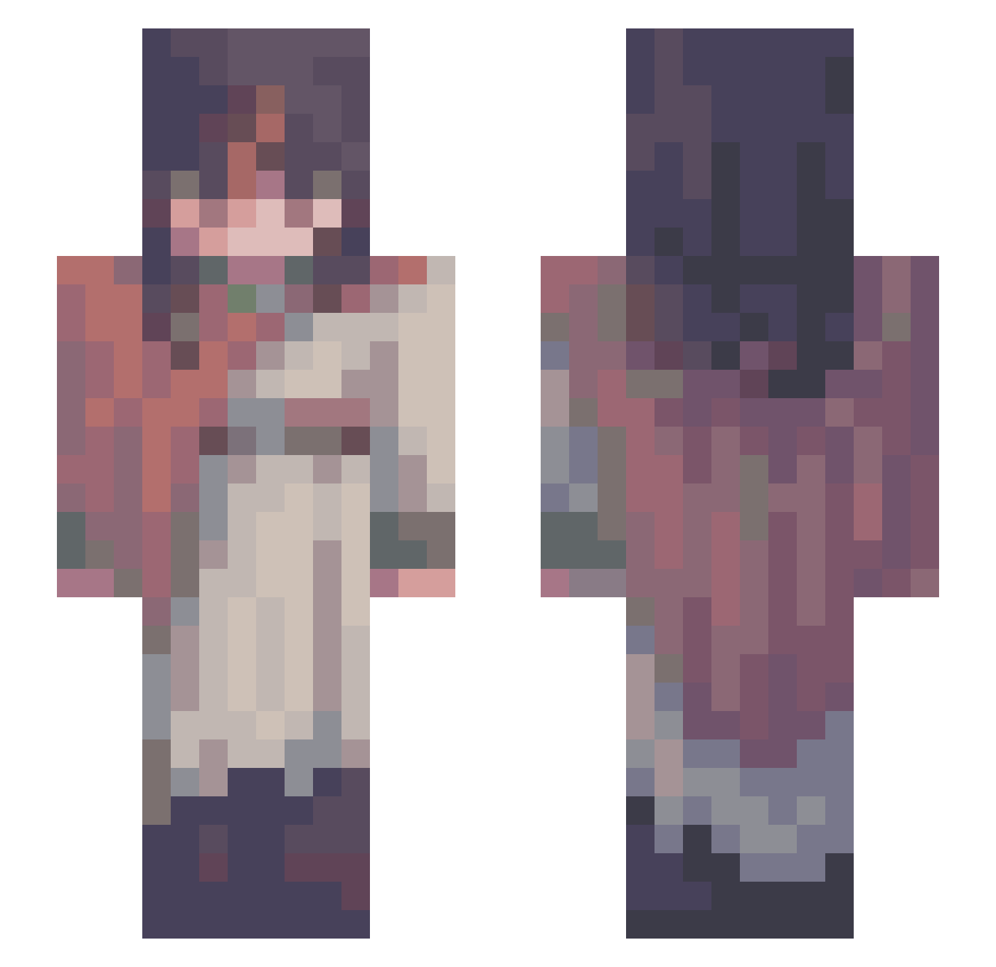 _n9x Minecraft skin, front and back view