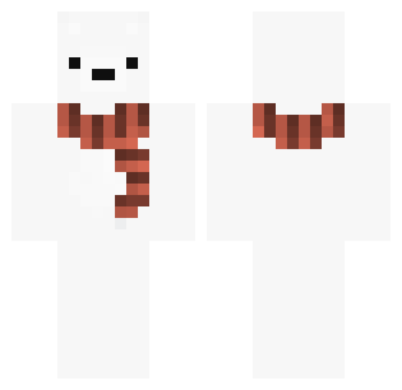 szadz Minecraft skin, front and back view