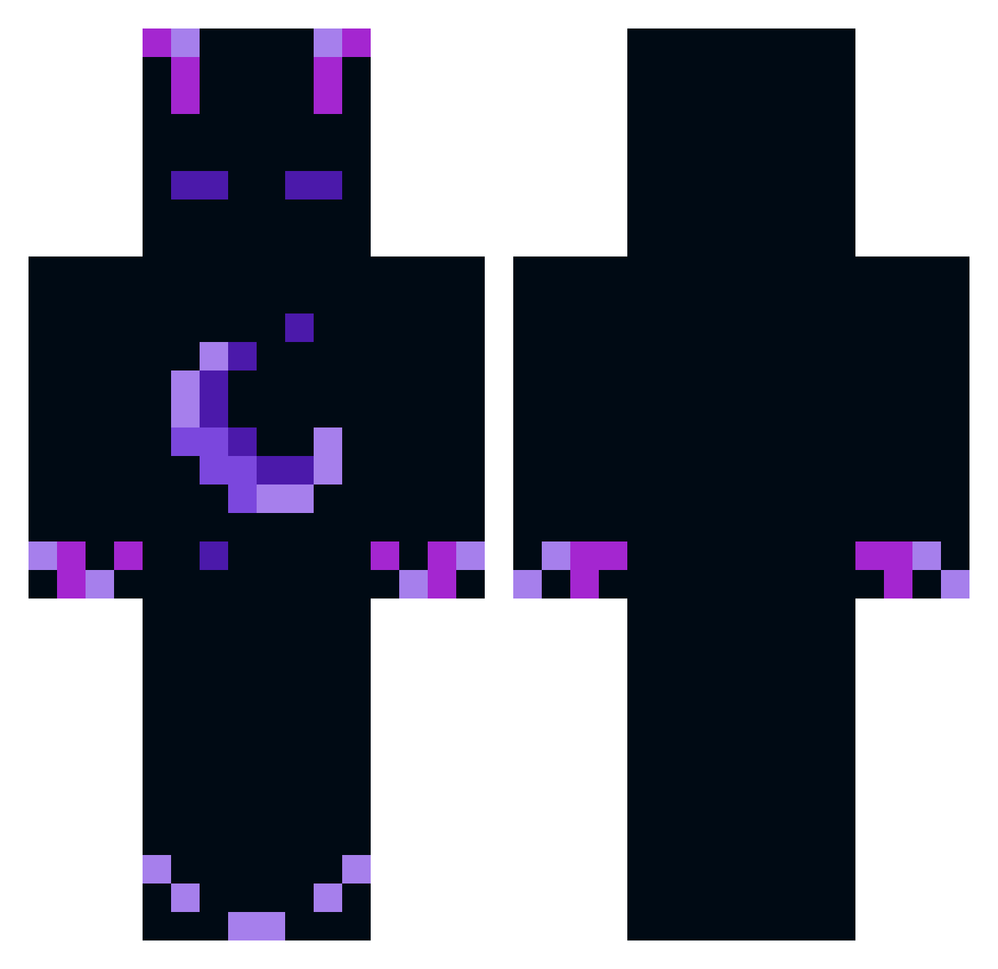 Set_Frizuu Minecraft skin, front and back view