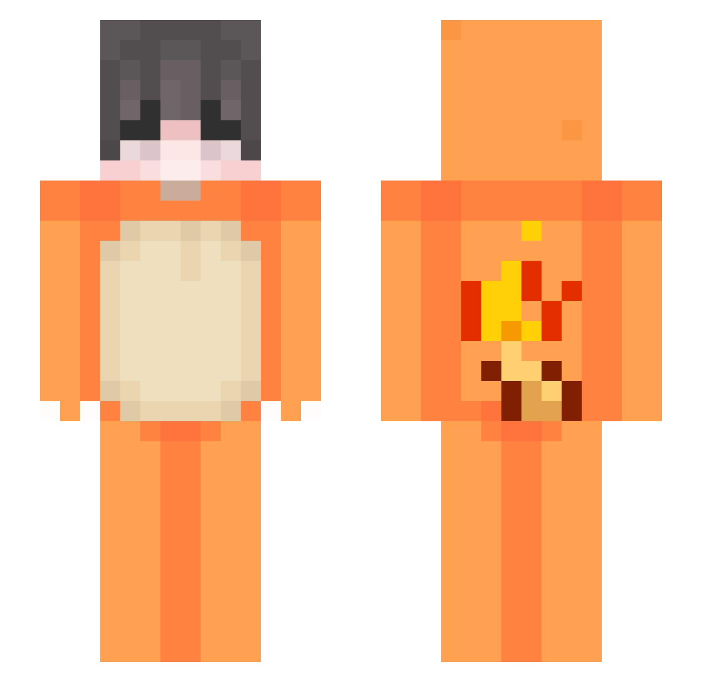 BaleadasConHuevo Minecraft skin, front and back view