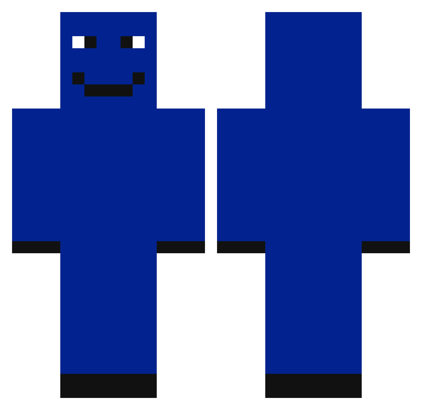 TEAM_LG Minecraft skin, front and back view