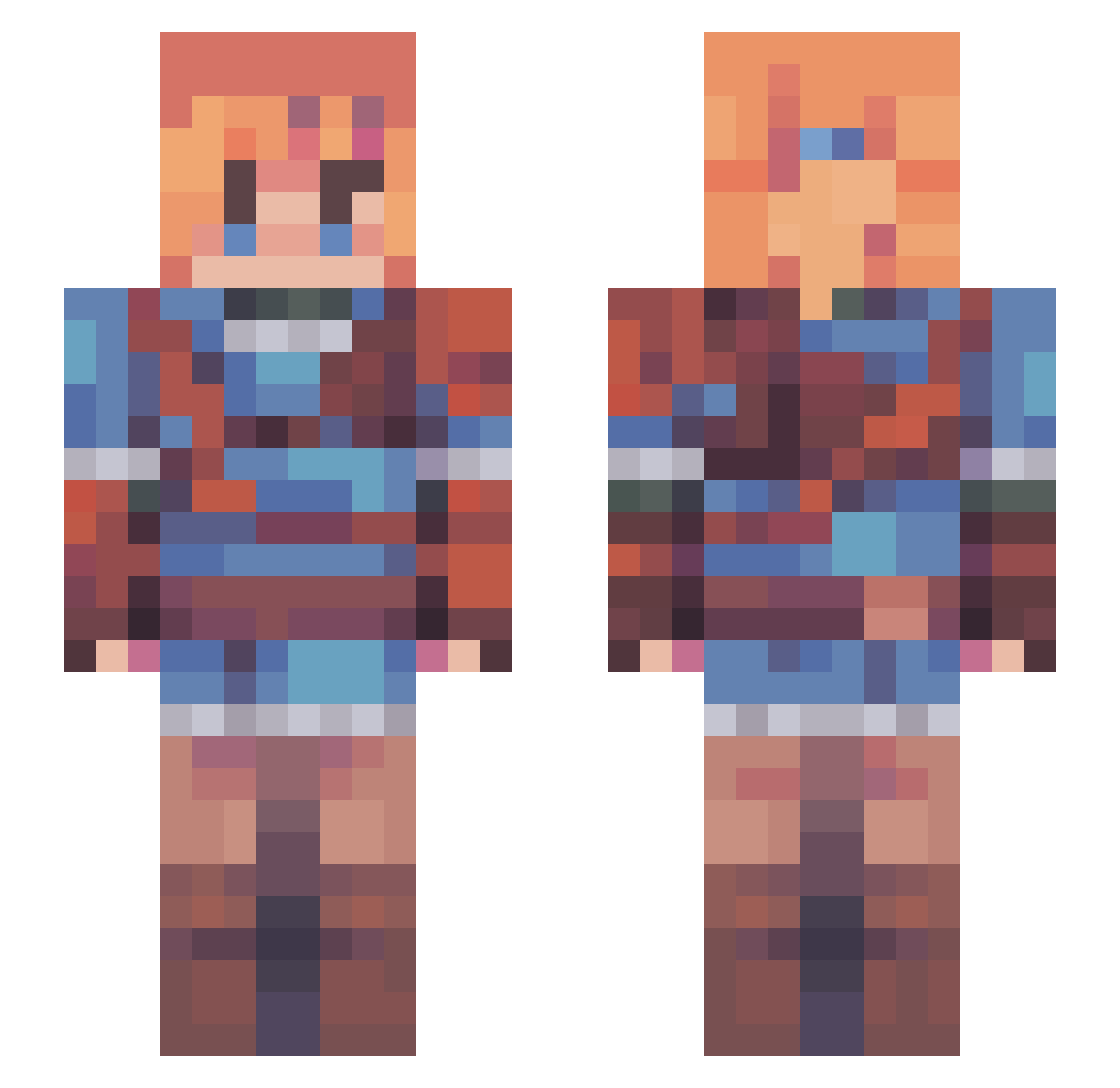 Lolcat_Over_Lord Minecraft skin, front and back view