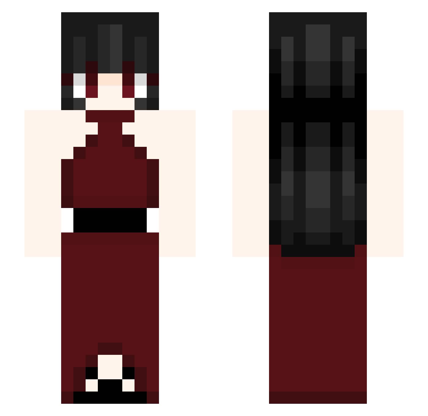 FelipeFF17 Minecraft skin, front and back view